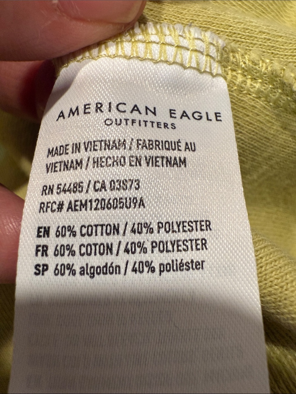 American Eagle Outfitters Lime Green Button-Up Pullover Sweatshirt - Picture 4 of 4